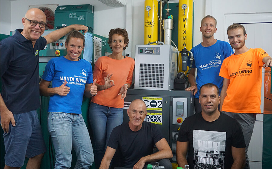 Manta Diving Madeira tauchen ab jetzt mit KrinnAir CO2 free Nitrox