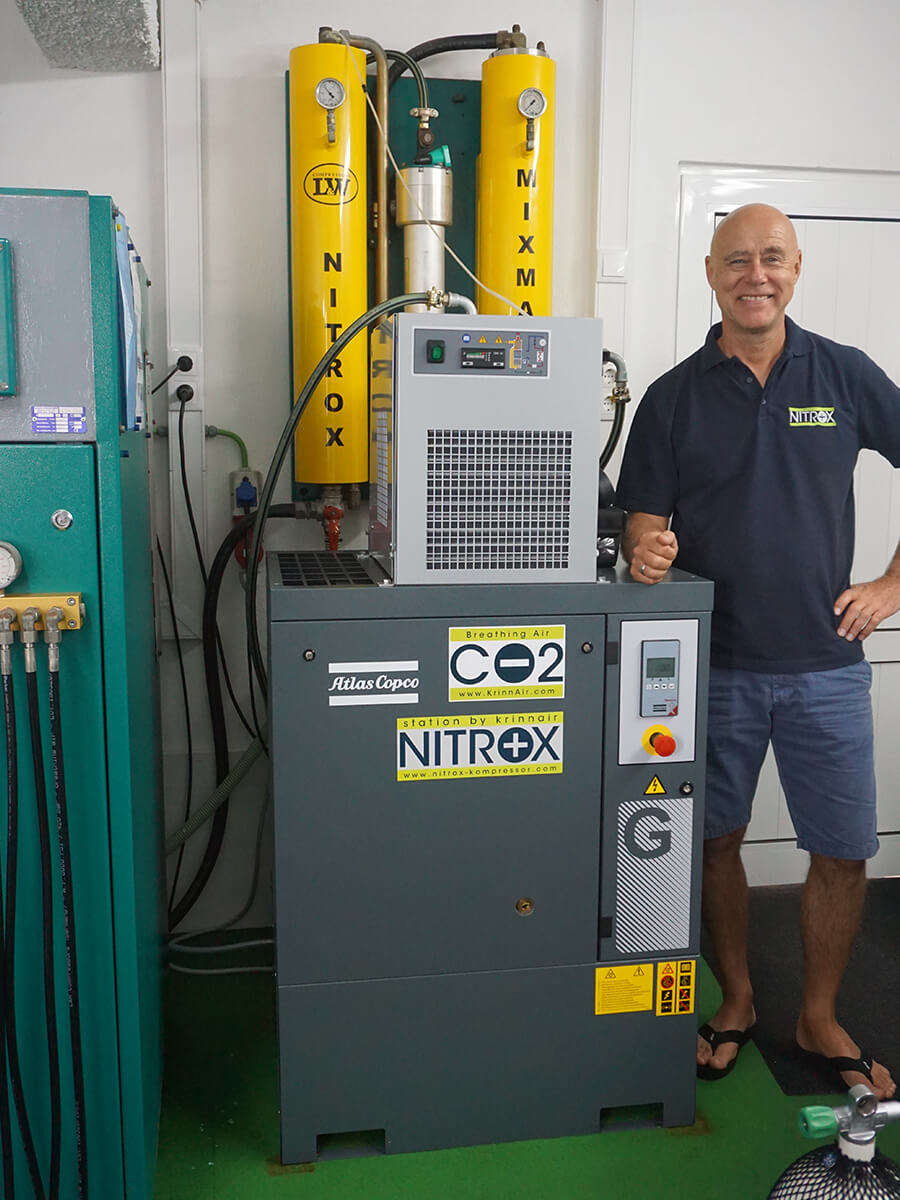 Manta Diving Madeira tauchen ab jetzt mit KrinnAir CO2 free Nitrox